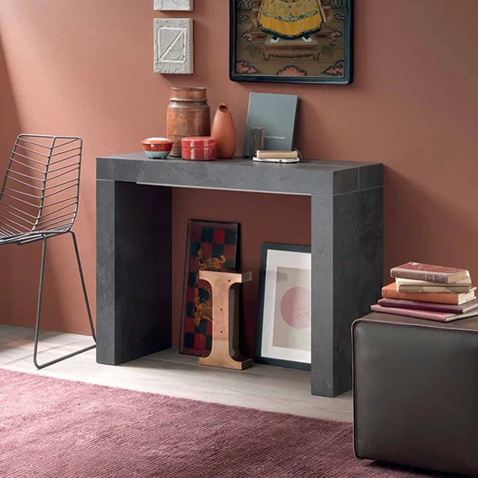 Consolle Allungabile Fino a 290 cm con Piano in Legno Made in Italy - Seregno Viadurini