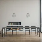 Consolle Allungabile Fino a 300 cm con Telaio Antracite Made in Italy - Gigante Viadurini