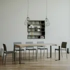 Consolle Allungabile Fino a 300 cm con Telaio Antracite Made in Italy - Gigante Viadurini