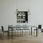 Consolle Allungabile Fino a 300 cm con Telaio Antracite Made in Italy - Gigante Viadurini