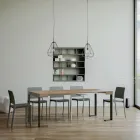 Consolle Allungabile Fino a 300 cm con Telaio Antracite Made in Italy - Gigante Viadurini