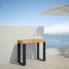 Consolle Allungabile Fino a 300 cm con Telaio Antracite Made in Italy - Gigante Viadurini