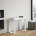 Consolle Allungabile Fino a 300 cm con Telaio Bianco Made in Italy - Tesoro