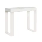 Consolle Allungabile Fino a 300 cm con Telaio Bianco Made in Italy - Tesoro Viadurini