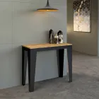 Consolle Allungabile Fino a 300 cm in Microparticelle di Legno Made in Italy – Flamber Viadurini