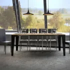 Consolle Allungabile Fino a 300 cm in Microparticelle di Legno Made in Italy – Flamber Viadurini