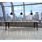 Consolle Allungabile Fino a 300 cm in Microparticelle di Legno Made in Italy – Flamber Viadurini