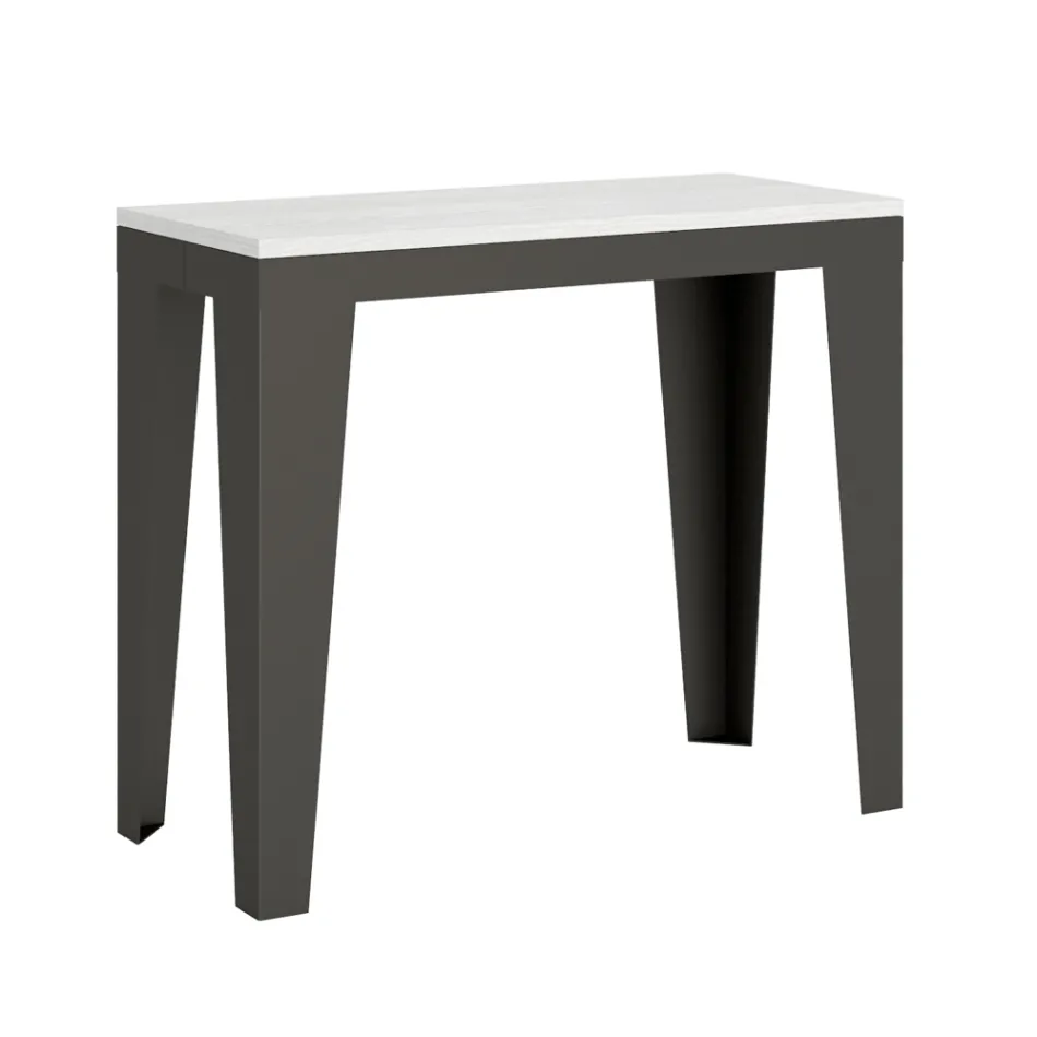 Consolle Allungabile Fino a 300 cm in Microparticelle di Legno Made in Italy – Flamber Viadurini