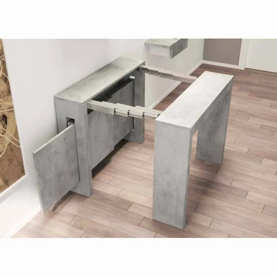 Consolle allungabile in nobilitato con allunghe integrate Ussana Viadurini