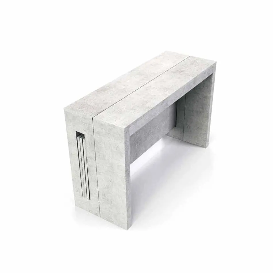 Consolle allungabile in nobilitato con allunghe integrate Ussana Viadurini