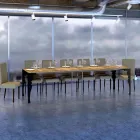 Consolle Allungabile Moderna in Legno e Metallo Antracite Made in Italy – Sassone Viadurini