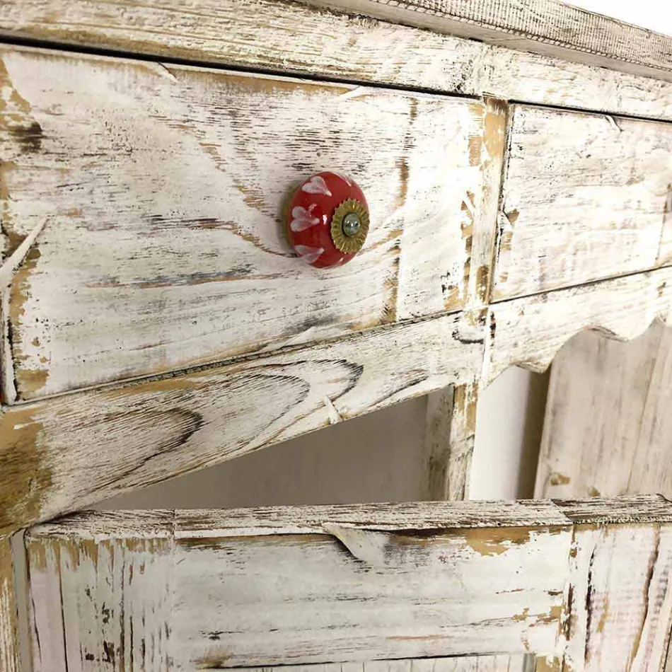 Consolle Artigianale in Legno Massello di Abete Made in Italy - Carminia Viadurini