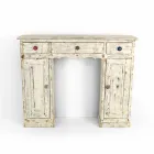 Consolle Artigianale in Legno Massello di Abete Made in Italy - Carminia Viadurini