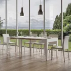 Consolle Classica Allungabile a 3 mt in Legno Nobilitato Made in Italy - Argelia Viadurini