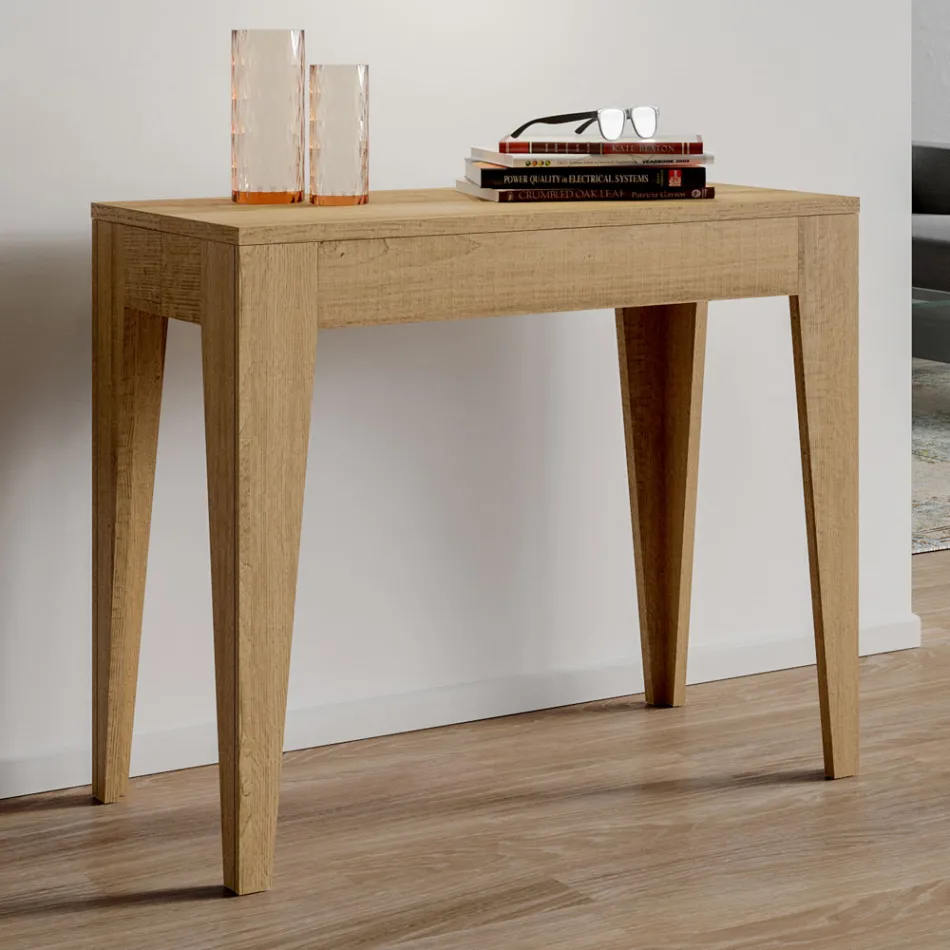 Consolle Classica Allungabile a 3 mt in Legno Nobilitato Made in Italy - Argelia Viadurini