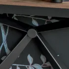 Consolle con Piano Effetto Malta e Base in Metallo Made in Italy - Timedio Viadurini