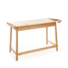 Consolle con Scrittoio Porta PC in MDF e Legno - Calcio Viadurini