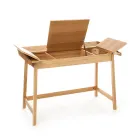 Consolle con Scrittoio Porta PC in MDF e Legno - Calcio Viadurini
