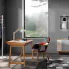 Consolle con Scrittoio Porta PC in MDF e Legno - Calcio Viadurini
