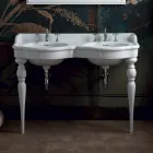 Consolle da bagno classica a doppia vasca fatta in Italia, Magda Viadurini