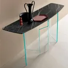 Consolle da Salotto di Design in Ceramica e Vetro Made in Italy – Random Viadurini