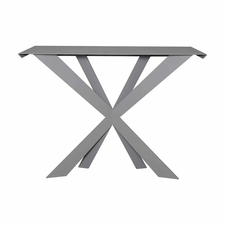 Consolle da Salotto o Ingresso in Ferro Colorato Made in Italy – Zecchina Viadurini