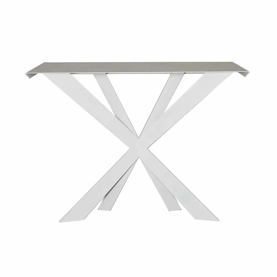 Consolle da Salotto o Ingresso in Ferro Colorato Made in Italy – Zecchina Viadurini