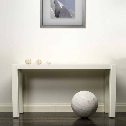 Consolle design moderno in legno laccato 150x78x40 cm Felicity Viadurini