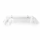 Consolle design moderno in plexiglass trasparente drappeggiato Wish Viadurini