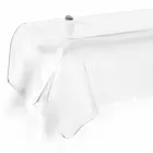 Consolle design moderno in plexiglass trasparente drappeggiato Wish Viadurini