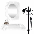 Consolle design moderno in plexiglass trasparente drappeggiato Wish Viadurini