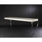Consolle di design a quattro gambe in MDF e acciaio Luigi Viadurini