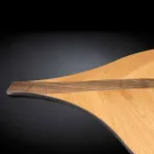 Consolle di design impiallacciata rovere e noce artigianale Fenice Viadurini