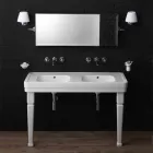 Consolle doppia su gambe in ceramica stile anni 900' Serenity Viadurini