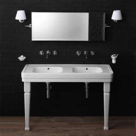 Consolle doppia su gambe in ceramica stile anni 900' Serenity Viadurini