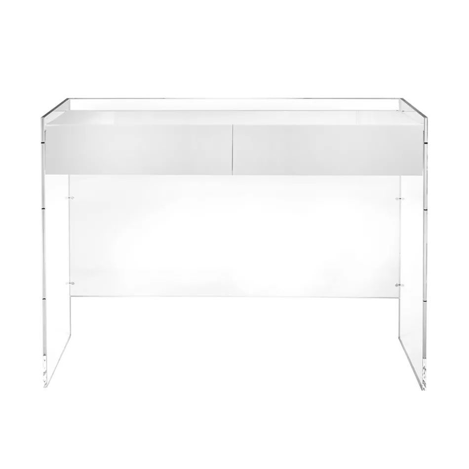 Consolle in Tre Finiture Realizzata in Plexiglass Made in Italy - Fedra Viadurini