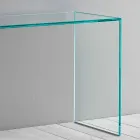 Consolle in Vetro Extrachiaro Design Minimale Elegante 2 Dimensioni - Selex Viadurini