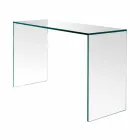 Consolle in Vetro Extrachiaro Design Minimale Elegante 2 Dimensioni - Selex Viadurini
