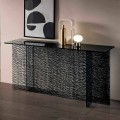 Consolle Ingresso di Design Vetro Extrachiaro Decorato Made in Italy – Sestola