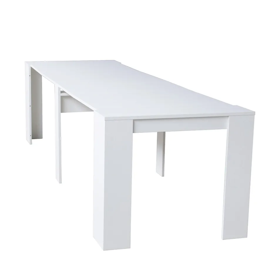 Consolle Moderna Allungabile 296 cm in Legno Nobilitato Made in Italy - Ariella Viadurini