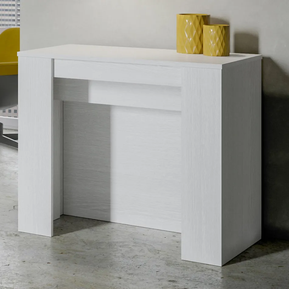 Consolle Moderna Allungabile 296 cm in Legno Nobilitato Made in Italy - Ariella Viadurini