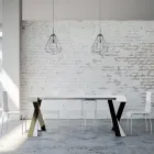 Consolle Moderna Allungabile a 300 cm con Telaio Antracite Made in Italy - Avventura Viadurini