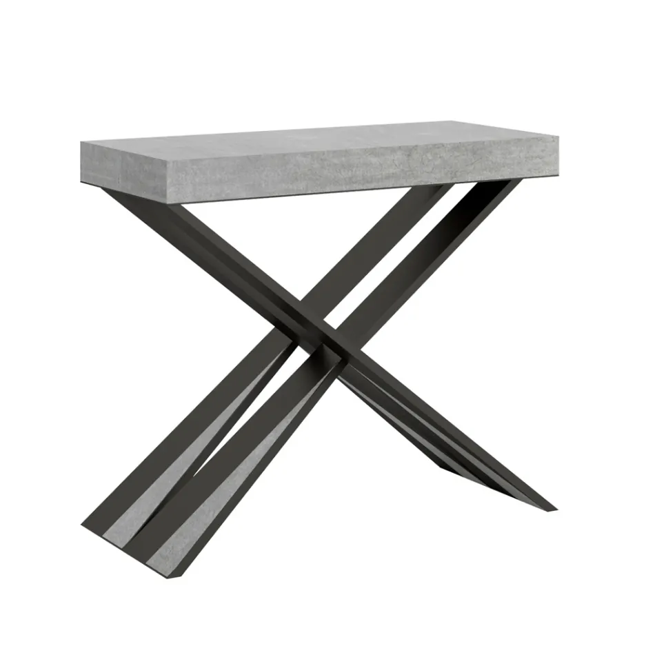 Consolle Moderna Allungabile a 300 cm con Telaio Antracite Made in Italy - Avventura Viadurini
