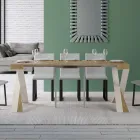 Consolle Moderna Allungabile a 300 cm con Telaio Bianco Made in Italy - Specchio Viadurini