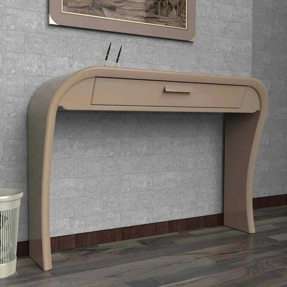 Consolle moderna con cassetto realizzata in Italia, Gambara Viadurini