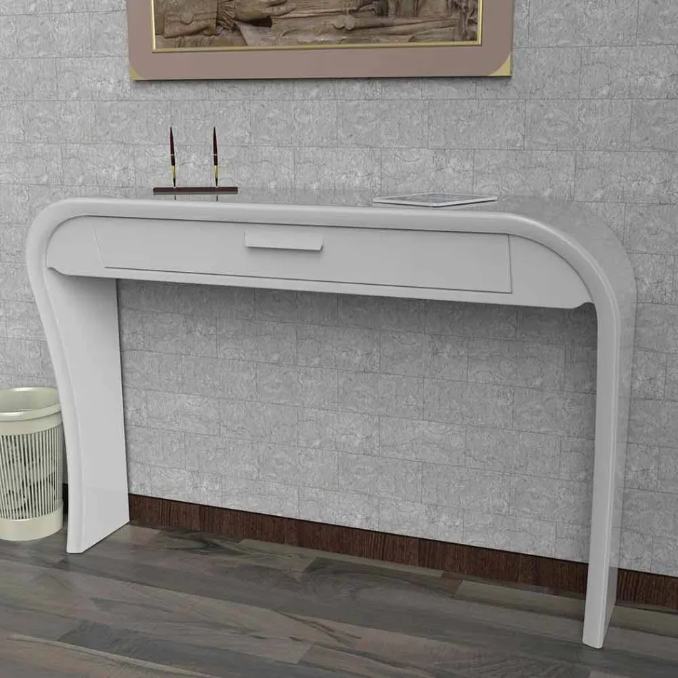 Consolle moderna con cassetto realizzata in Italia, Gambara Viadurini