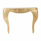 Consolle Moderna in Ferro Foglia Oro o Argento Made in Italy – Daledale Viadurini