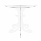 Consolle moderna in plexiglass trasparente prodotta in Italia,Belfiore Viadurini