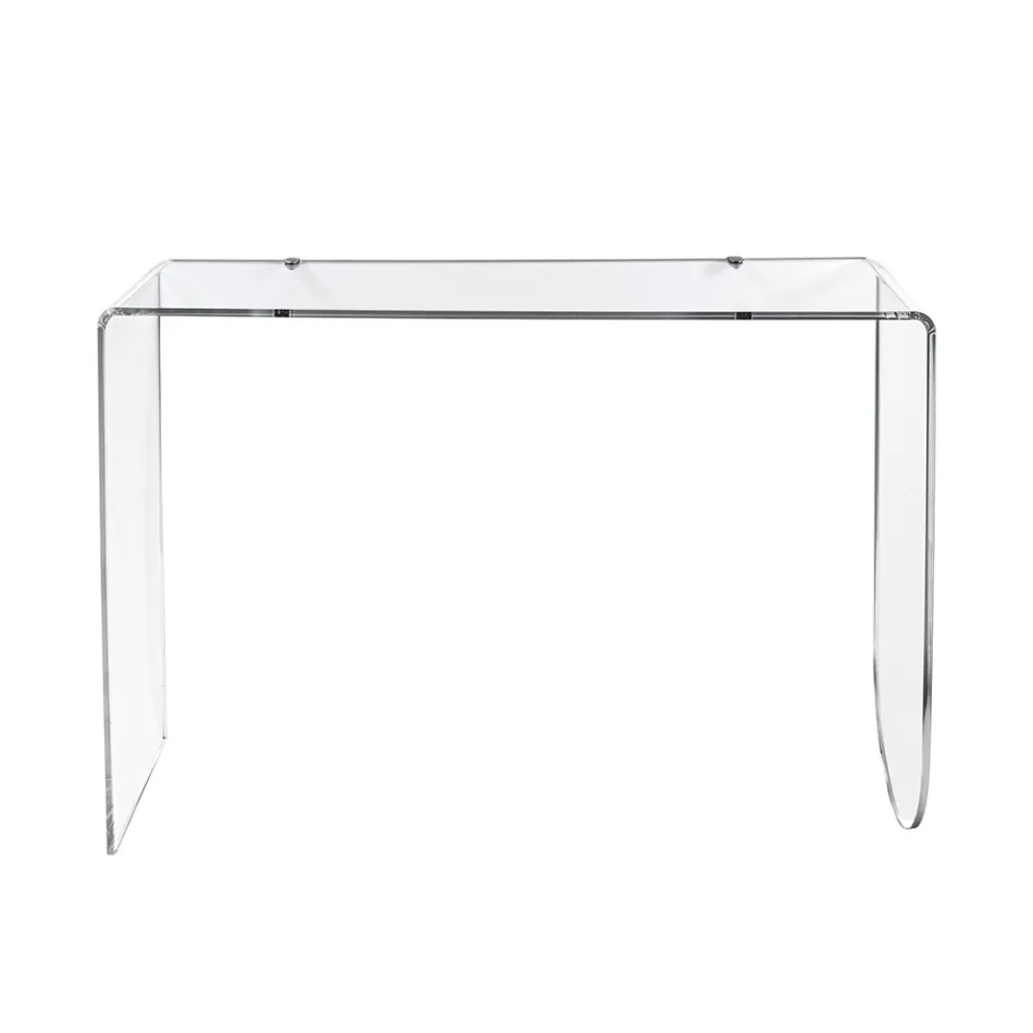 Consolle Trasparente in Plexiglass dal Design Moderno Made in Italy - Alarico Viadurini
