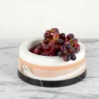 Contenitore Centrotavola in Marmo Stratificato di Lusso Italiano - Leonida Viadurini
